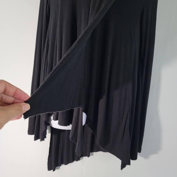 Free People Uptown Turtleneck Top Sz XS Black Long Sleeve Stretchy Whimsygoth - Picture 7 of 12